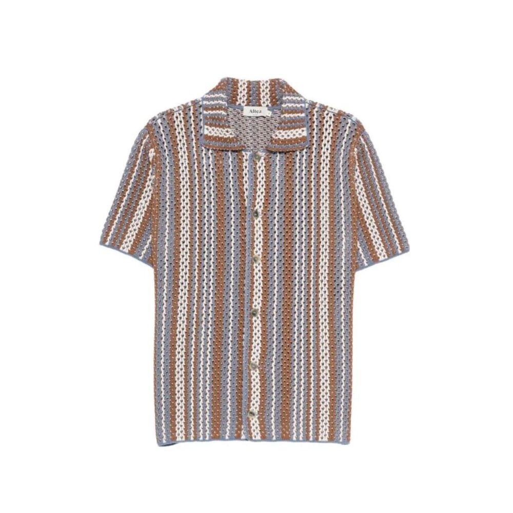 Altea Men Striped Short Sleeve Shirt